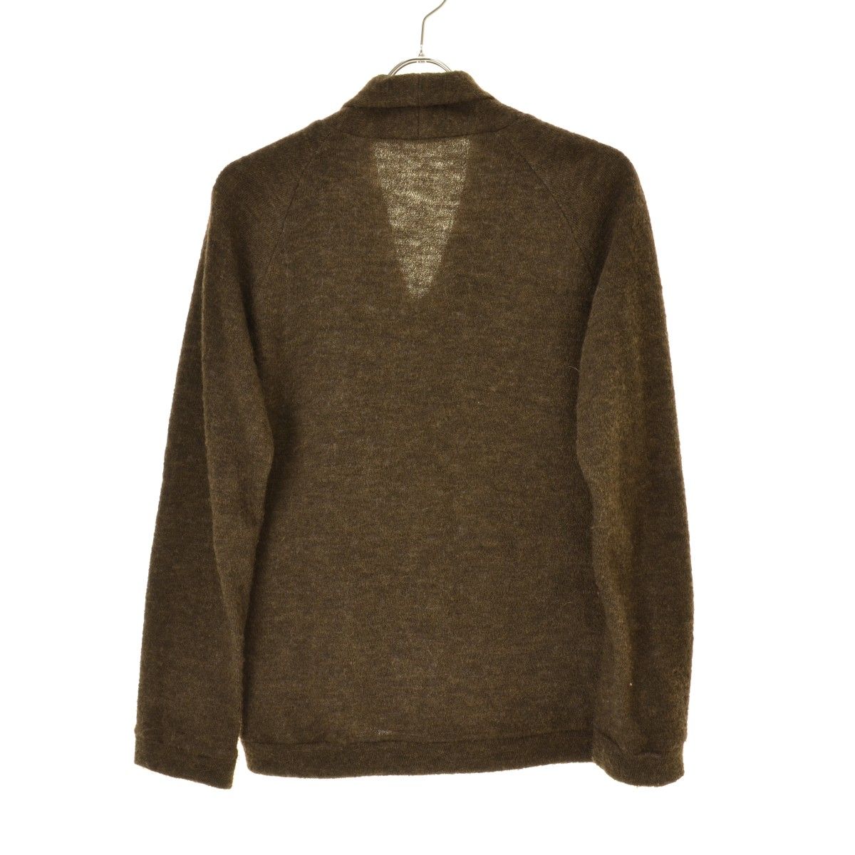 Scye】1112-23086 Wool Pile Shawl Collar Cardigan ショールカラー 