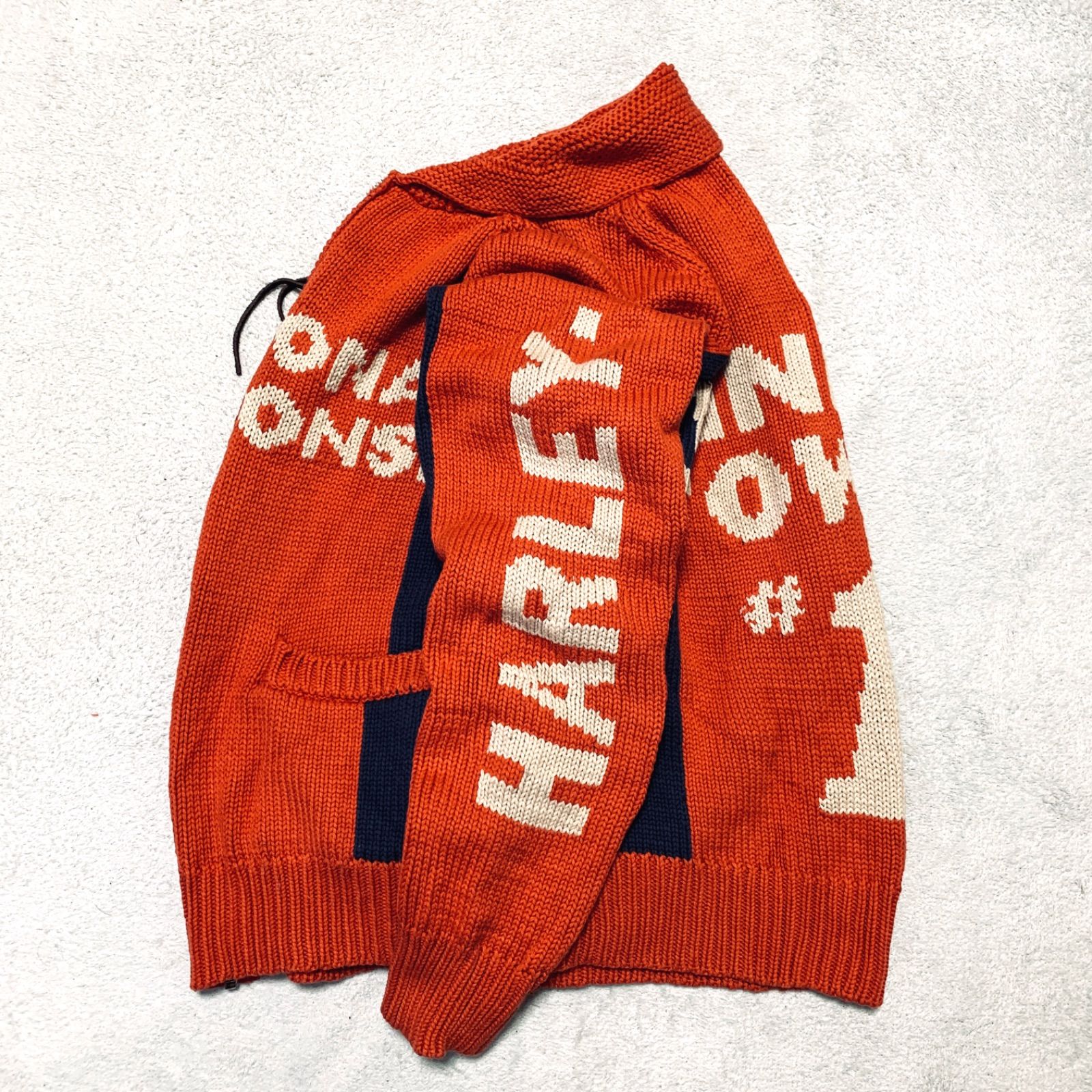 HARLEY DAVIDSON カウチンセーター ジップアップカーディガン ニット