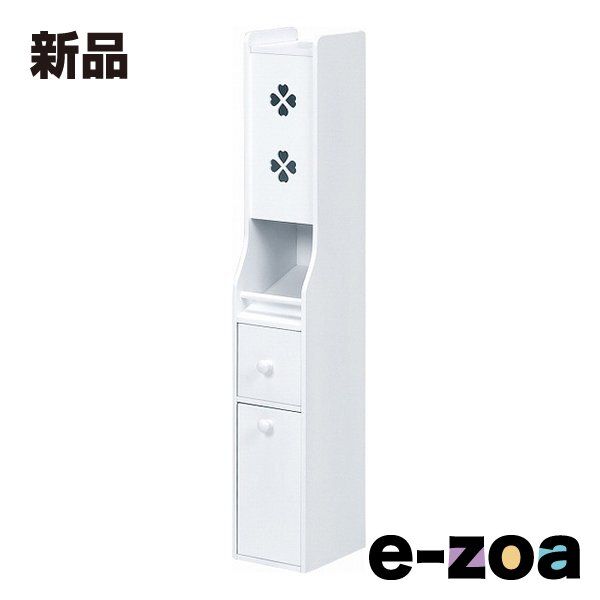 萩原  ハギハラ 省スペーススリムトイレラック ホワイト MTR-7006WH (2519223)