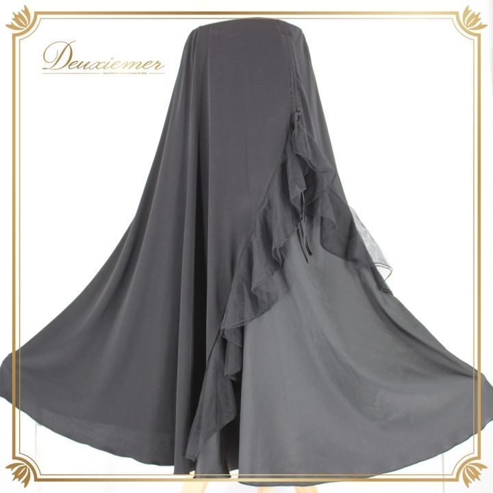 社交ダンス 衣装 スタンダード スカート レッスンウェア 練習着 黒