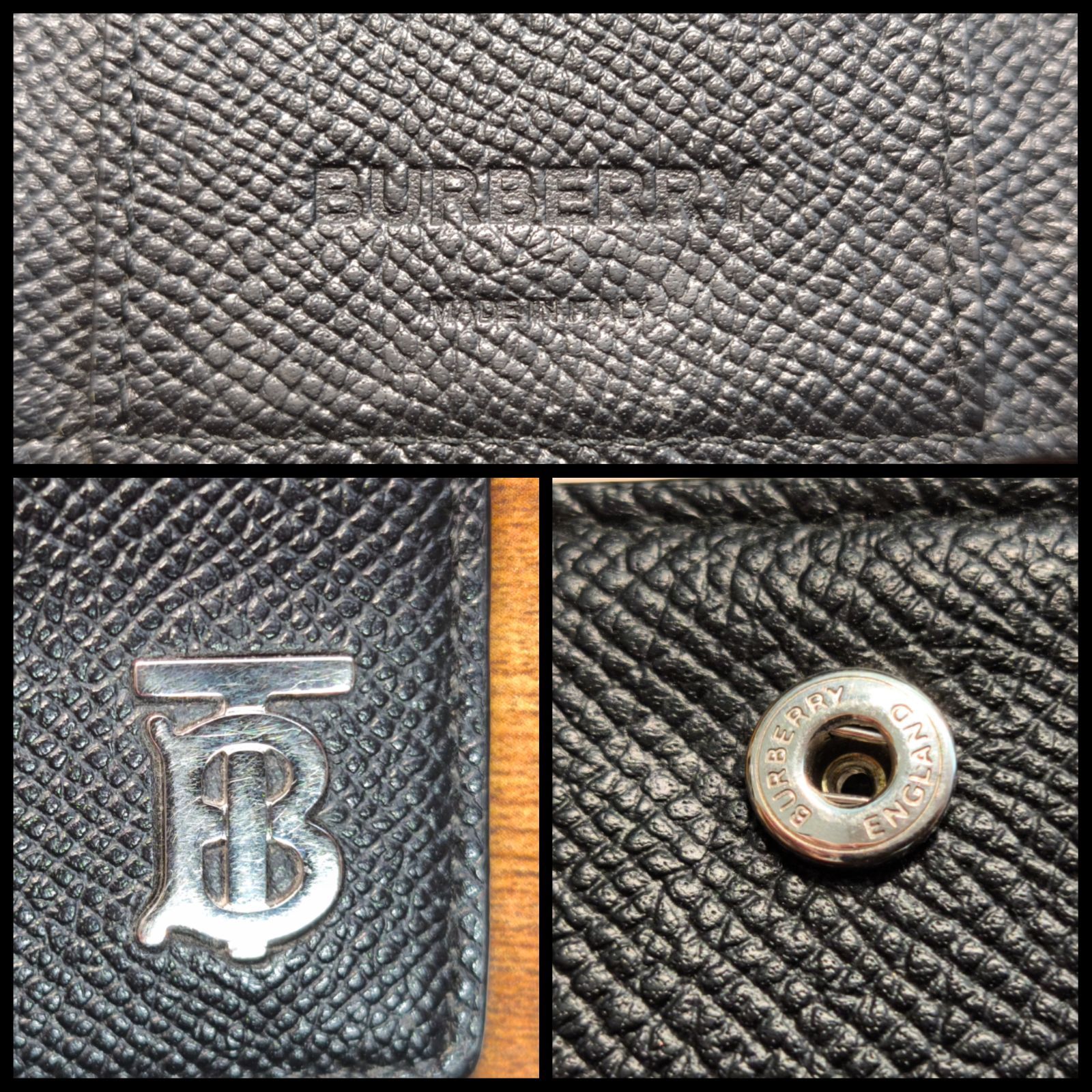 BURBERRY バーバリー キーケース 6連 TBロゴ サフィアーノレザー