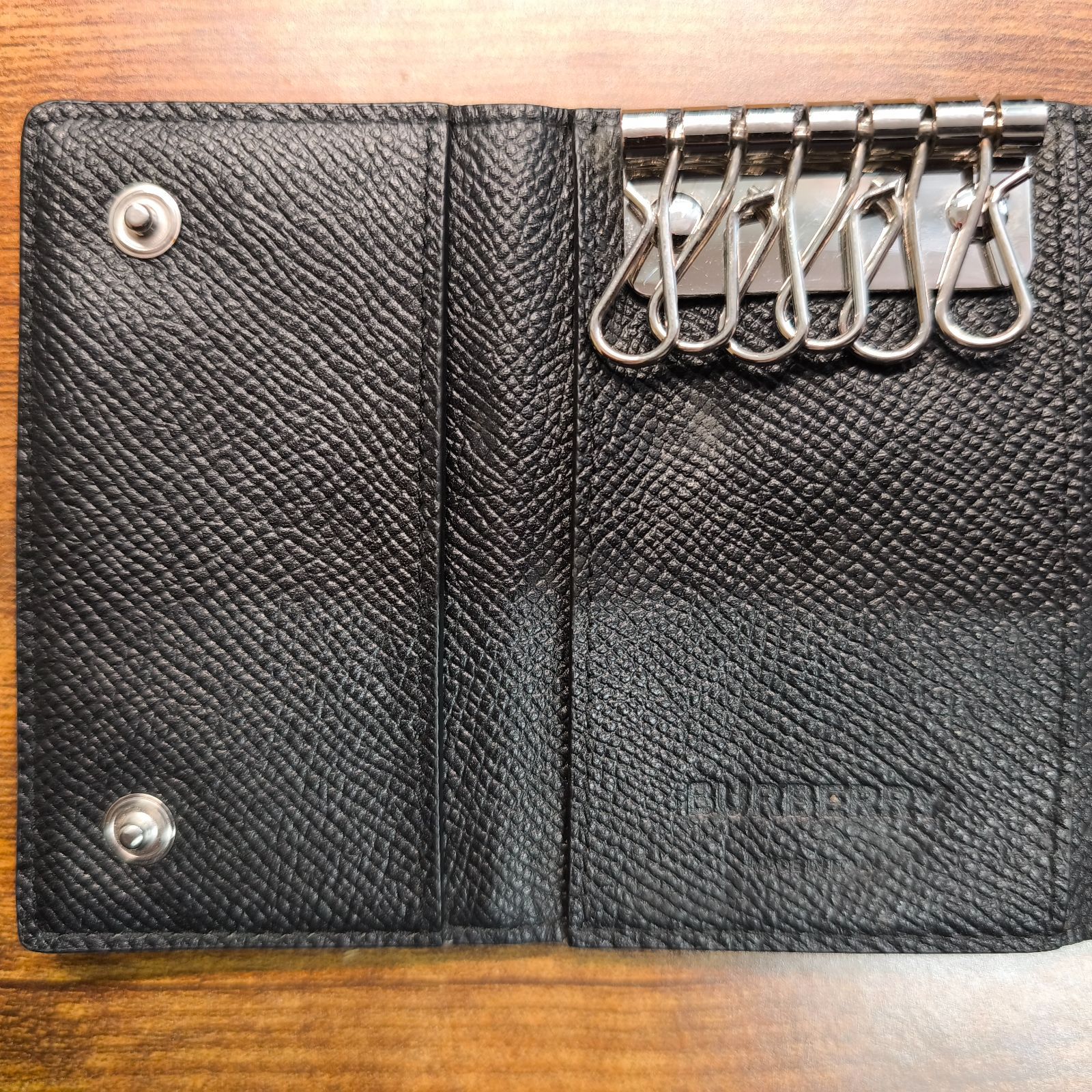 BURBERRY バーバリー キーケース 6連 TBロゴ サフィアーノレザー