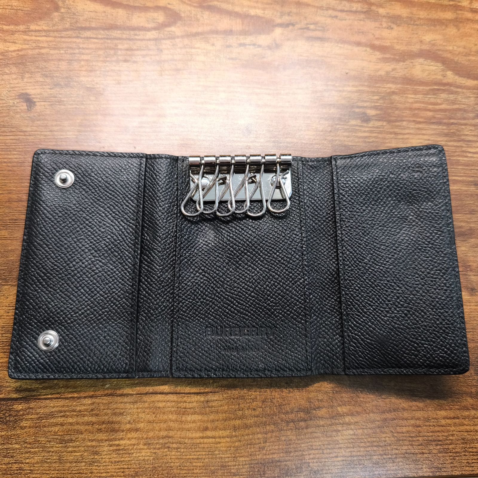 BURBERRY バーバリー キーケース 6連 TBロゴ サフィアーノレザー