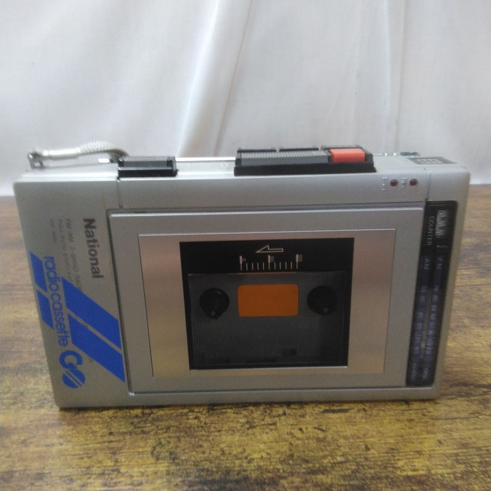 ナショナル ラジカセ ラジオカセット GO RX-1900 昭和レトロ 長期保管