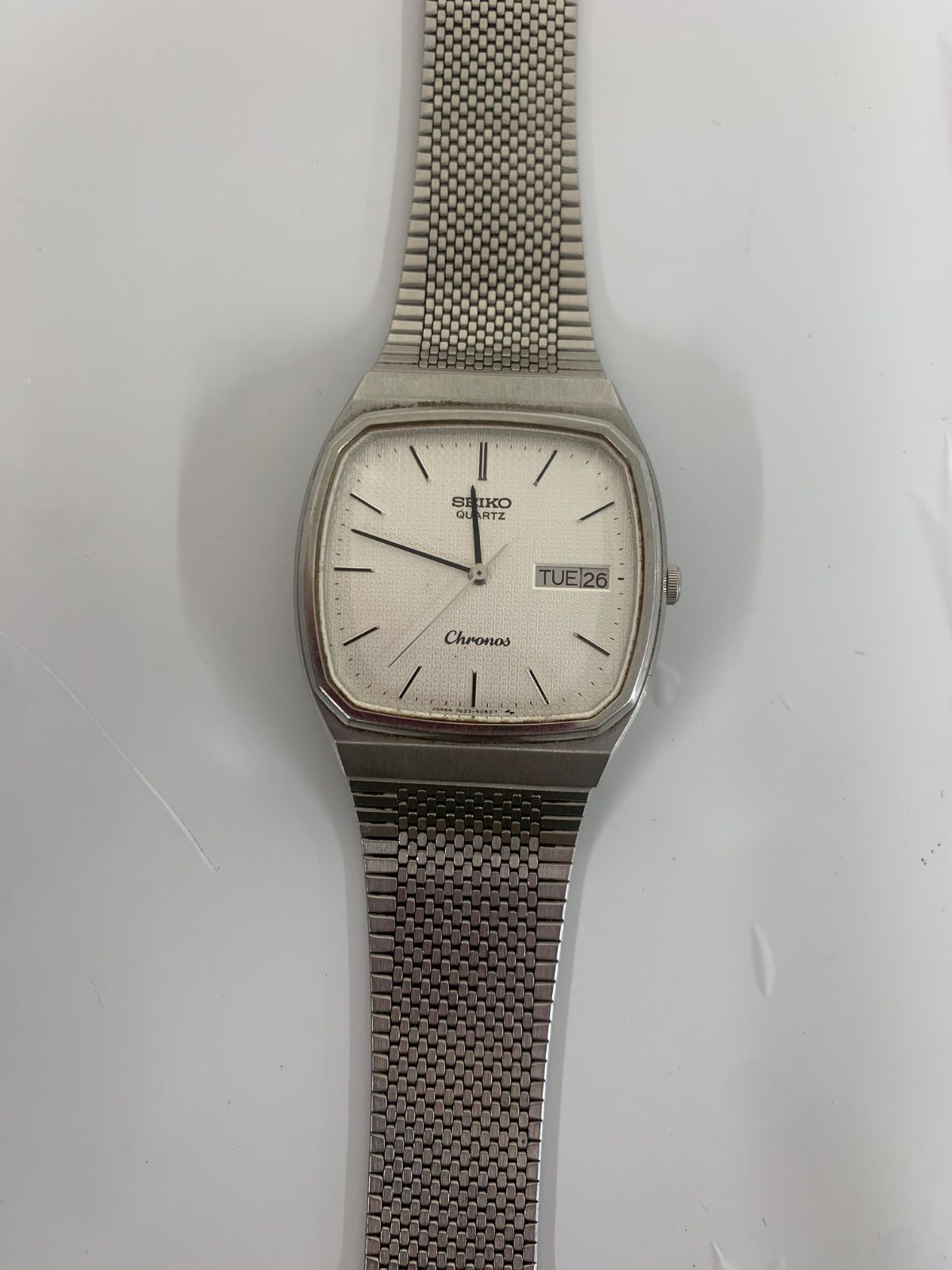 ○2【不動品】SEIKO chronos クロノス 希少モデル 7433-5040【時計 