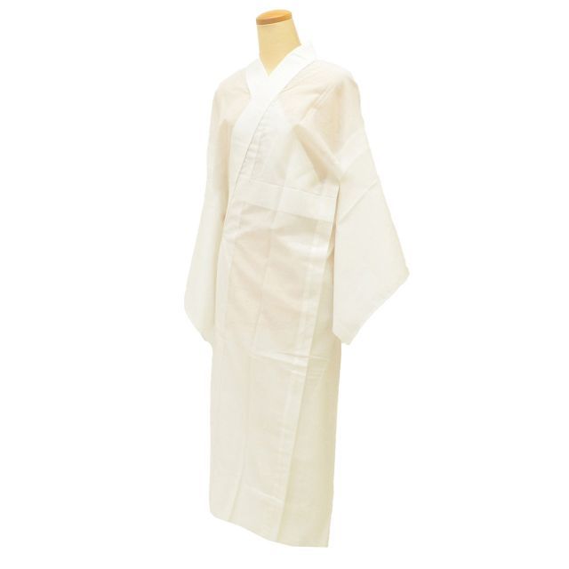 中古】 長襦袢 夏物 化繊 リサイクル長襦袢 仕立て上がり 裄63cm 身丈