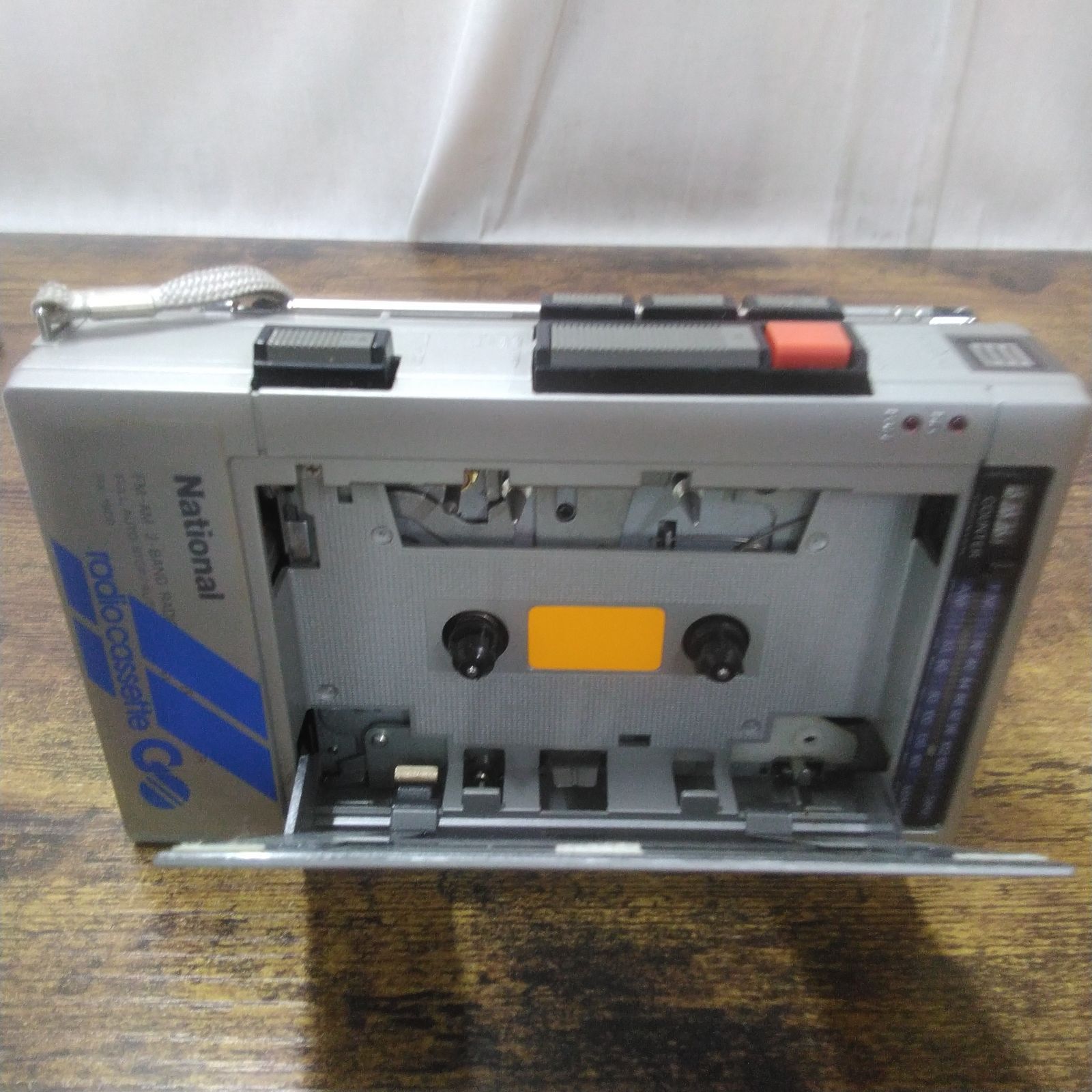 ナショナル ラジカセ ラジオカセット GO RX-1900 昭和レトロ 長期保管