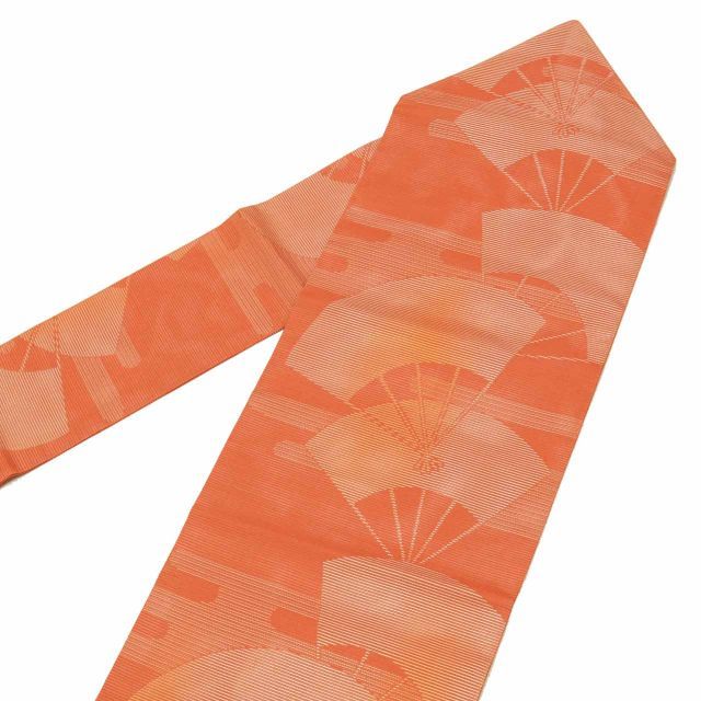 中古】 名古屋帯 夏物 夏帯 正絹 九寸 リサイクル名古屋帯 仕立て