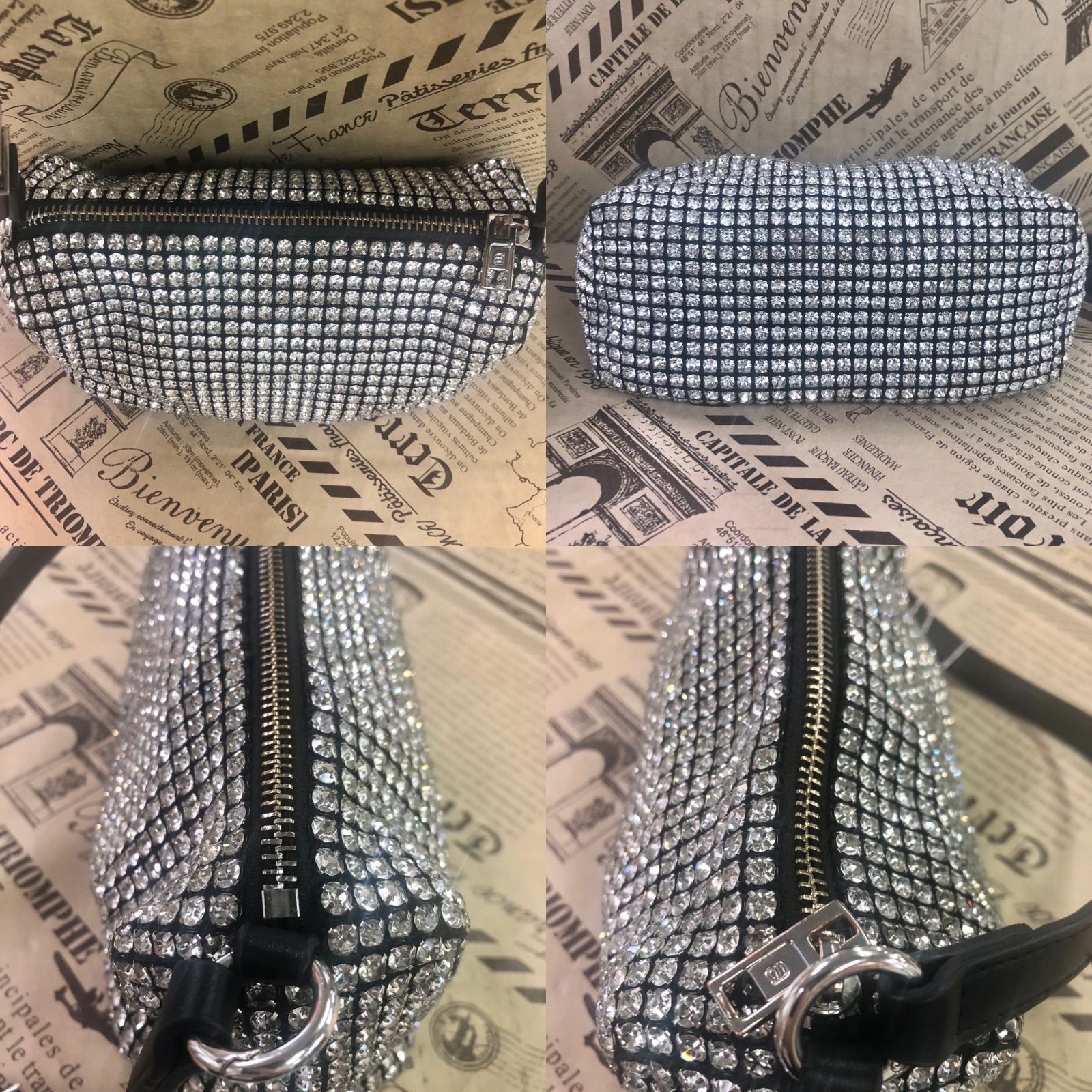 アレキサンダーワン ハンド バッグ ラインストーン ポーチ パーティ