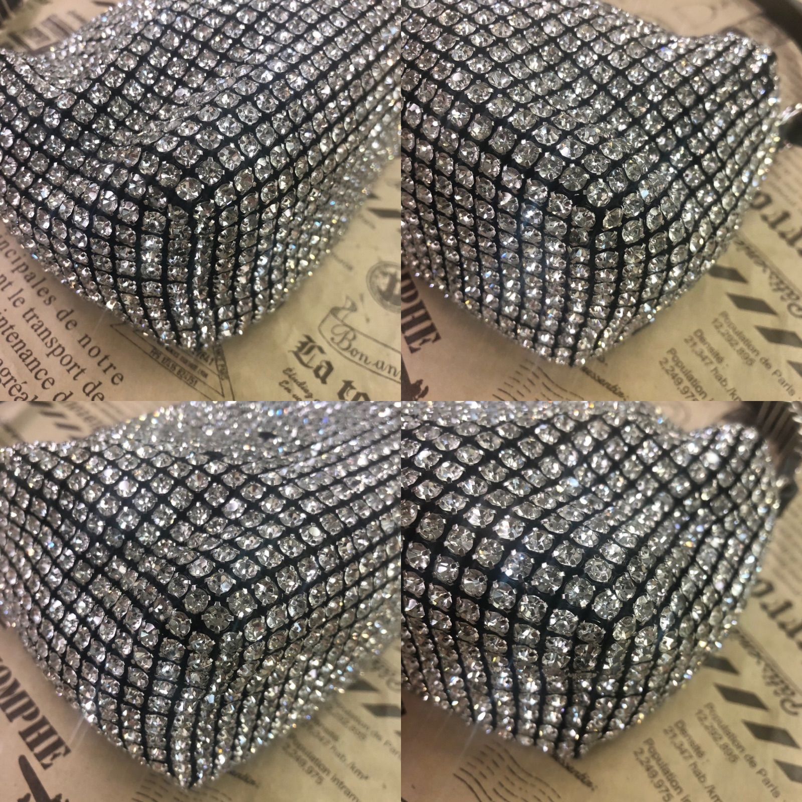 アレキサンダーワン ハンド バッグ ラインストーン ポーチ パーティ