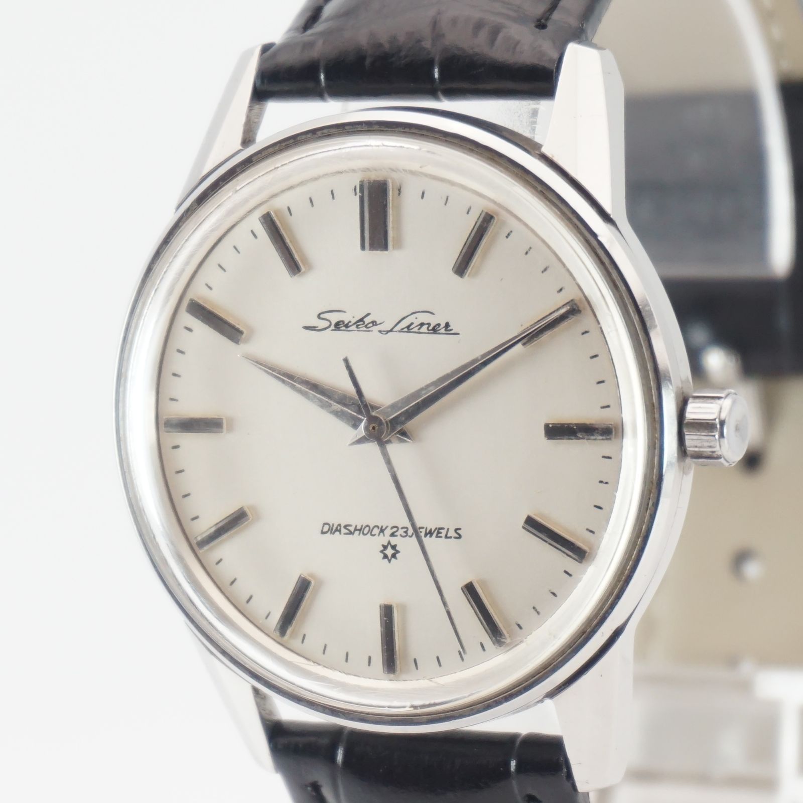 ⭐ SEIKO セイコー スカイライナー 14092 手巻き 23石 シルバー文字盤