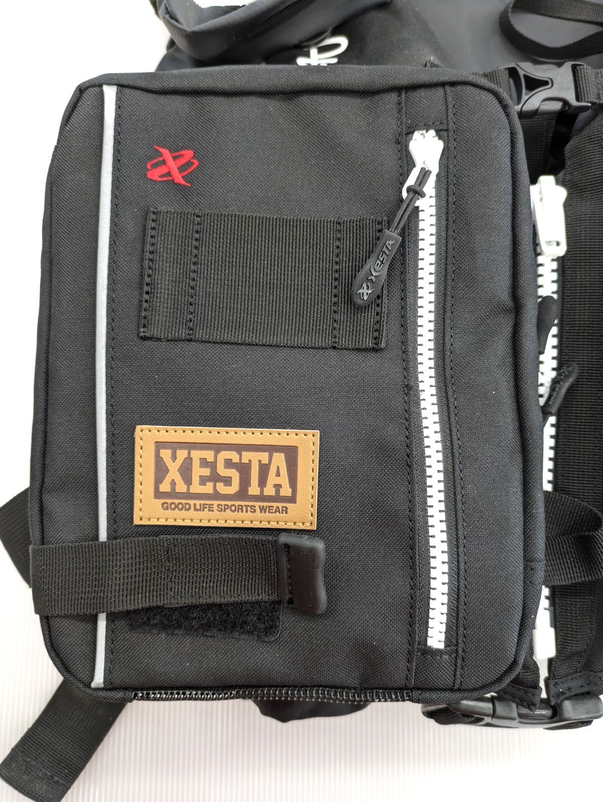  1 品 ゼスタ エクストリームゲームベスト アルティメット ブラック×ホワイト 釣り椅子 釣りバッグ フィッシングベスト ウェア