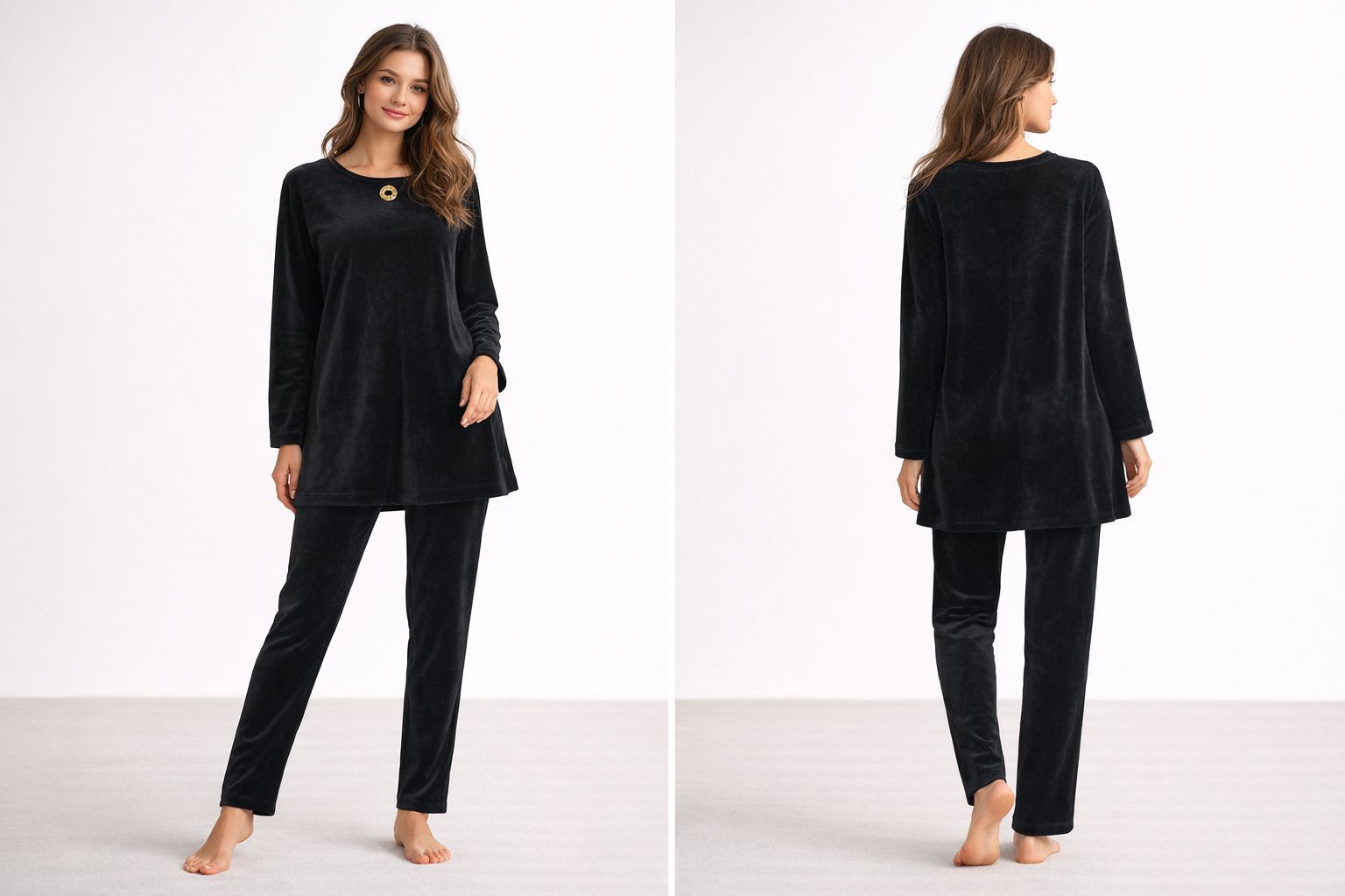 CELINE（セリーヌ） トップ ベロア セットアップ Celine(セリーヌ