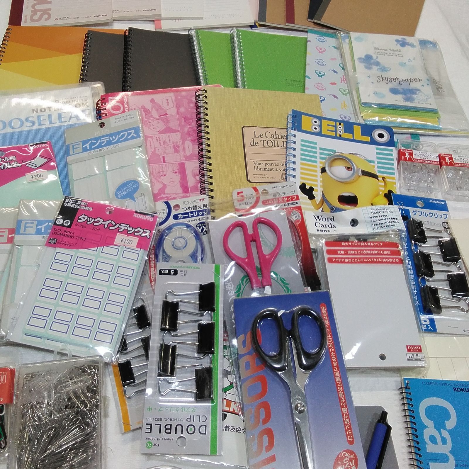 未使用！ 文房具 大量まとめ売り ノート メモ帳 クリップ インデックス