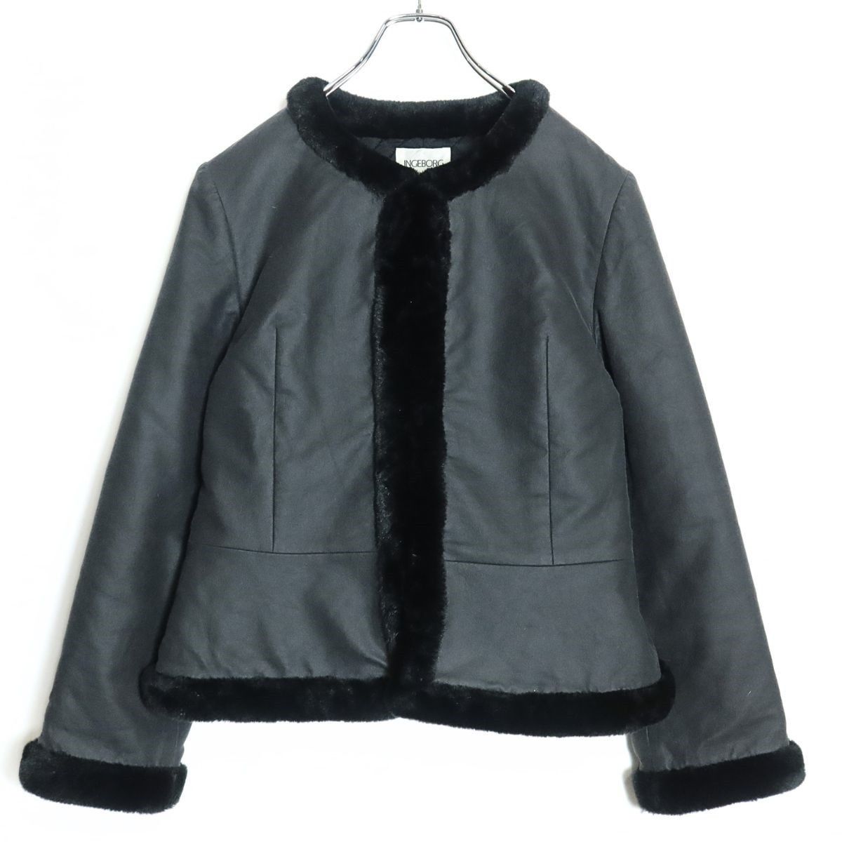 美品】インゲボルグ☆上下セット ジャケット&スカート サイズM グレー