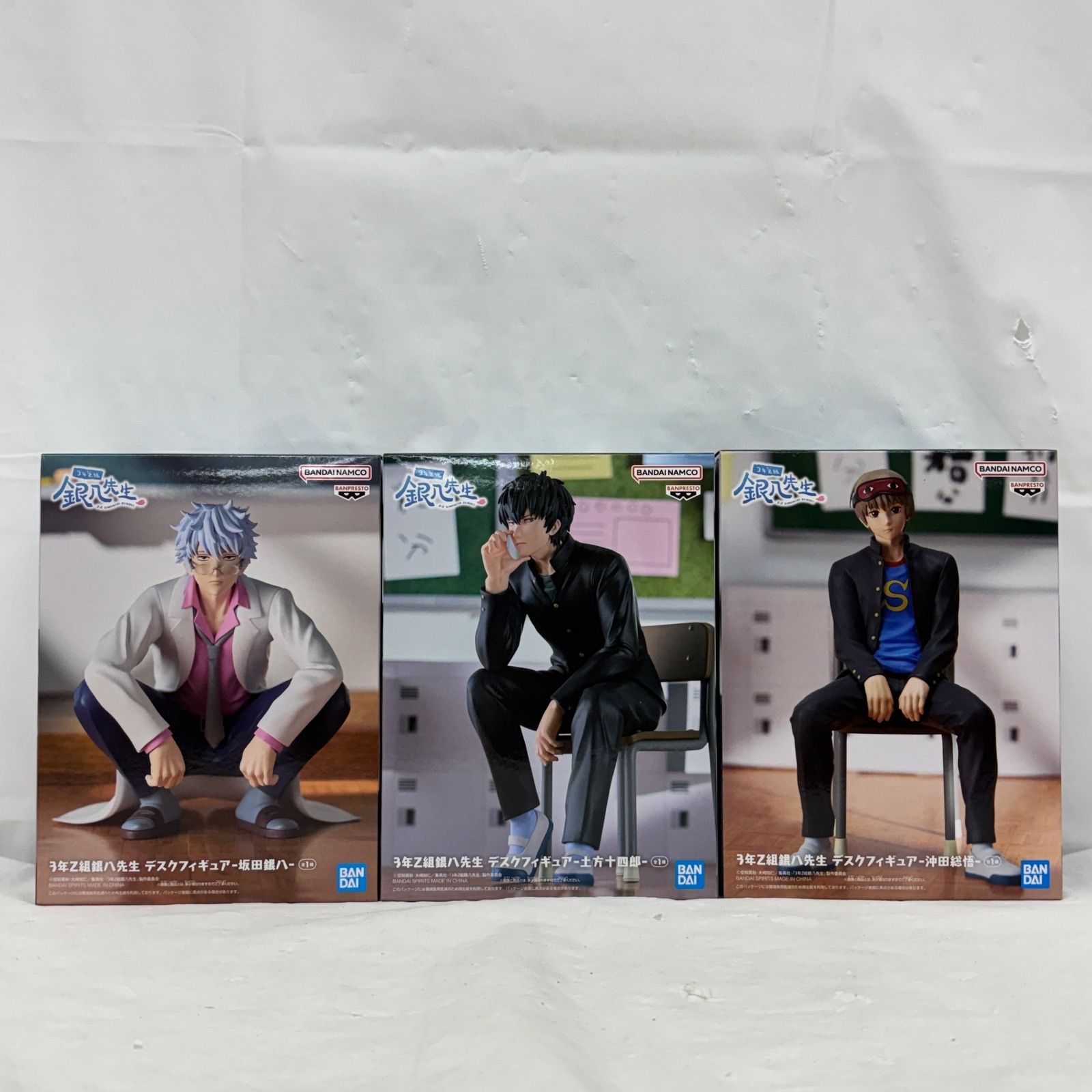 未開封 3年Z組銀八先生 デスクフィギュア 3個セット LFQ875 f101
