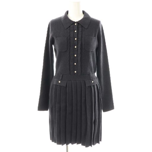 ハーリップトゥ Her lip to 25AW Margot Pleated Knit Mini Dress