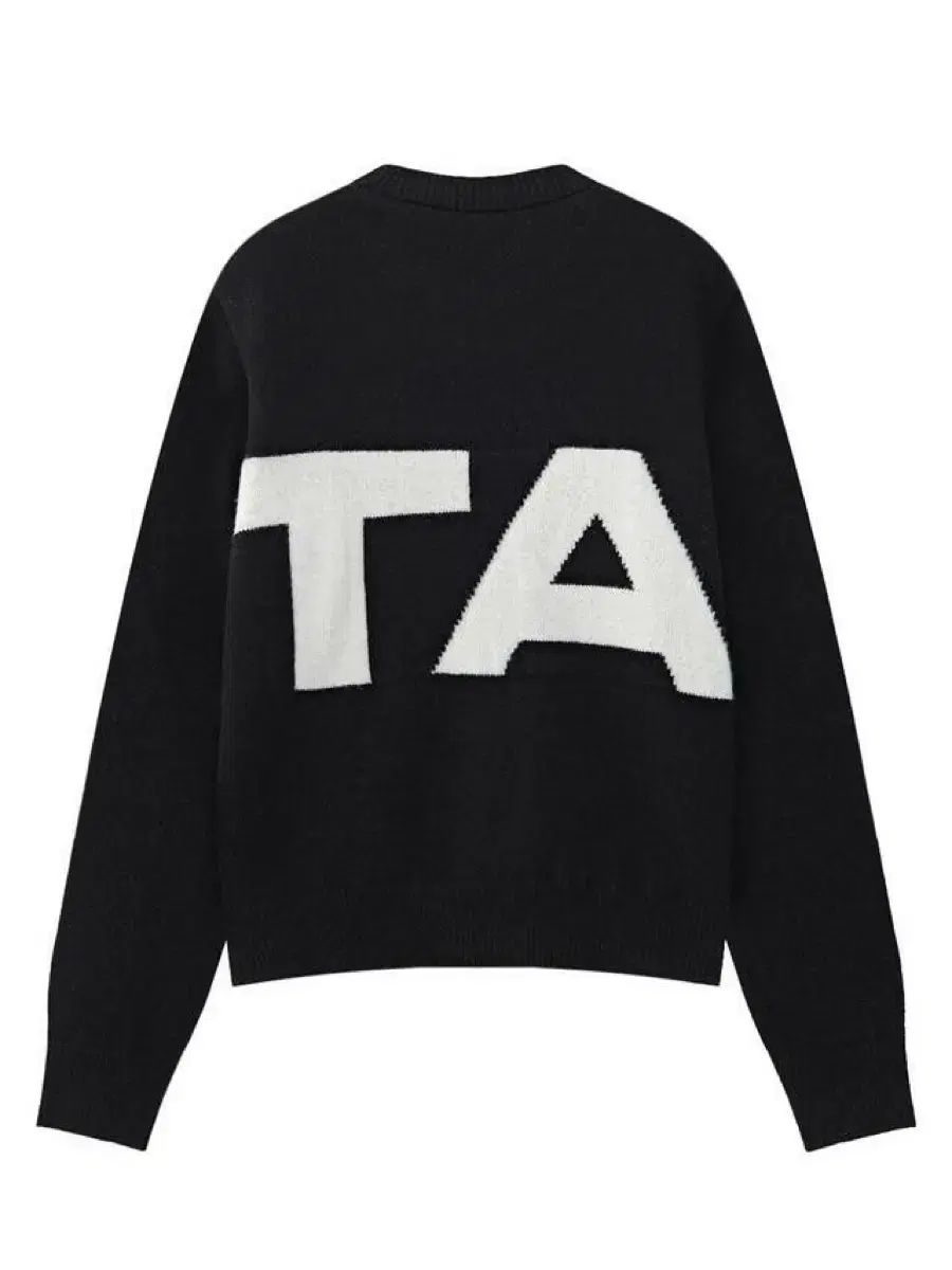 韓国国内すぐ配送)UTAA ブラック AOU ロゴ 防風ニット セーター ストア