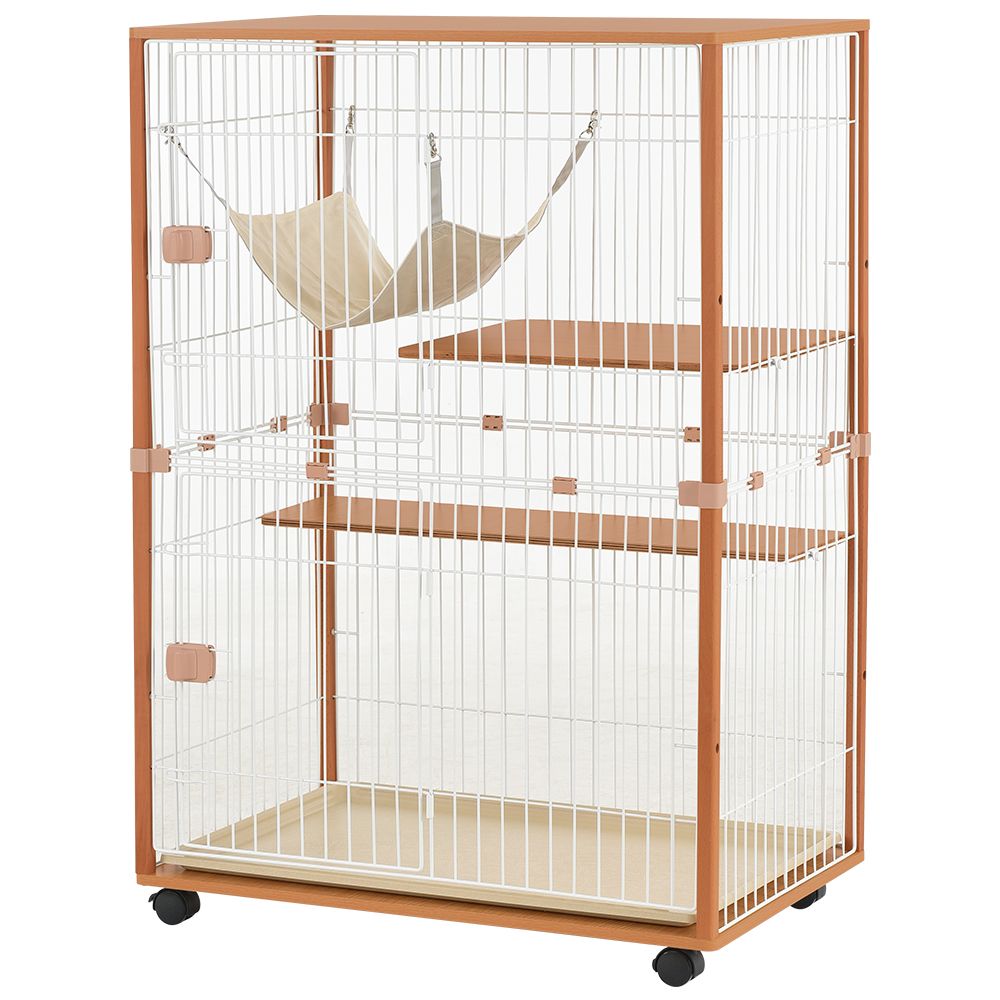 猫 キャットケージ 木製 キャットハウス ネコ ハウス 留守番 保護 脱走