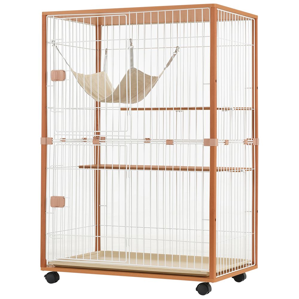 猫 キャットケージ 木製 キャットハウス ネコ ハウス 留守番 保護 脱走