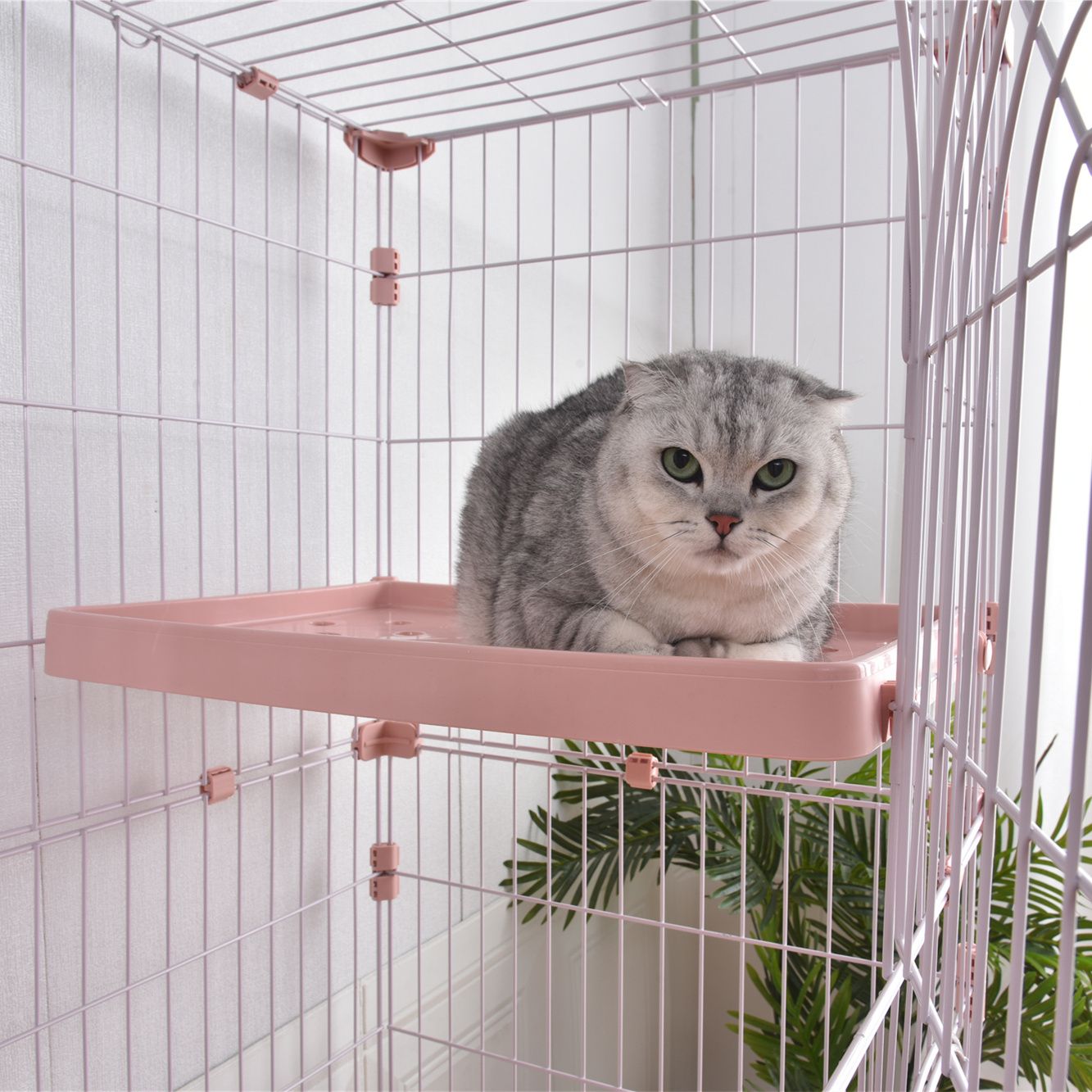 おしゃれ 猫 ケージ キャットケージ 2段 猫ゲージ おしゃれ キャット