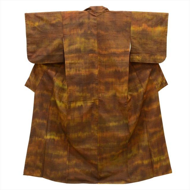 中古】 紬 正絹 袷 身丈156cm M 裄62cm 仕立て上がり リサイクル着物