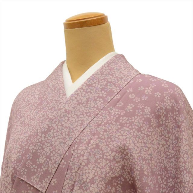 【未使用】 裄70 身丈173 小紋　袷　着物　たたき染め　正絹 31日23時迄！” 【半期決算セール】 【京の染匠】 本手加工友禅羽織