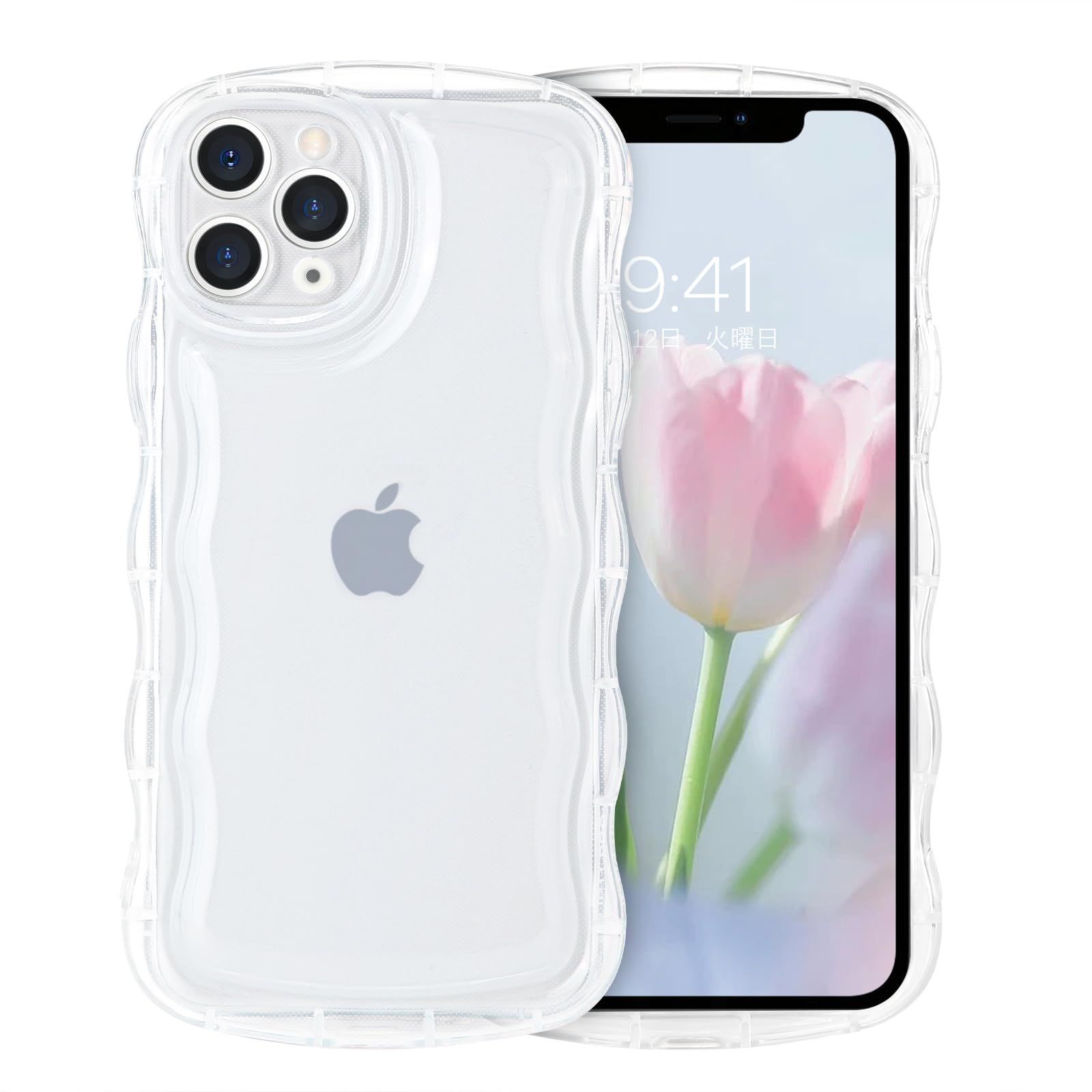 限定SALE，豊富な 新品 VENINGO 11 Pro 用のケース クリア ウェーブ おしゃれ 韓国 かわいい 可愛い スマホカバー 人気 シンプル 滑り止め 薄型 軽量 耐衝撃 指紋防止 レンズ保護 ストラップホール付き TPUバンパー その他