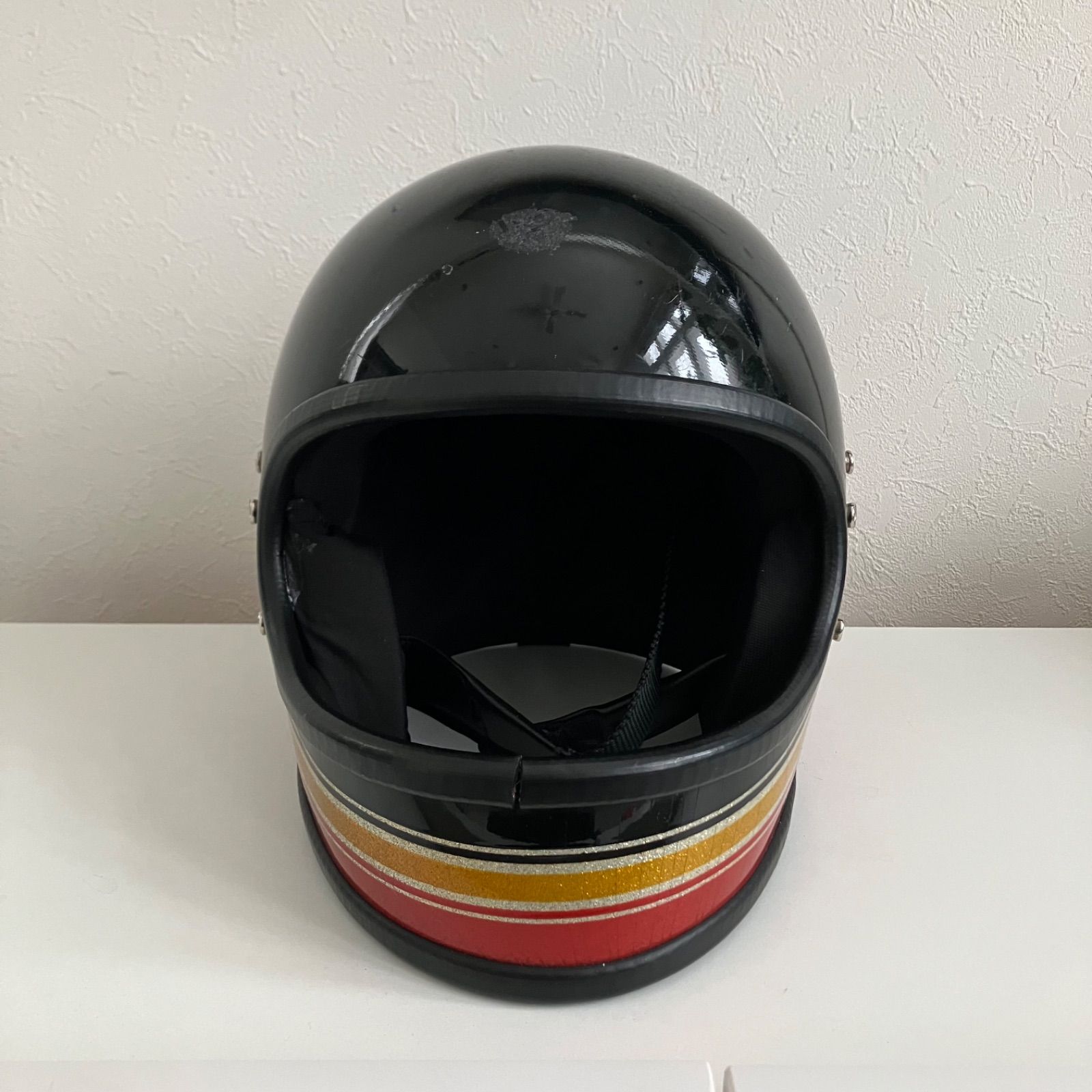 ビンテージヘルメット☆NJL Lサイズ 70年代 黒 旧車 ハーレー フル