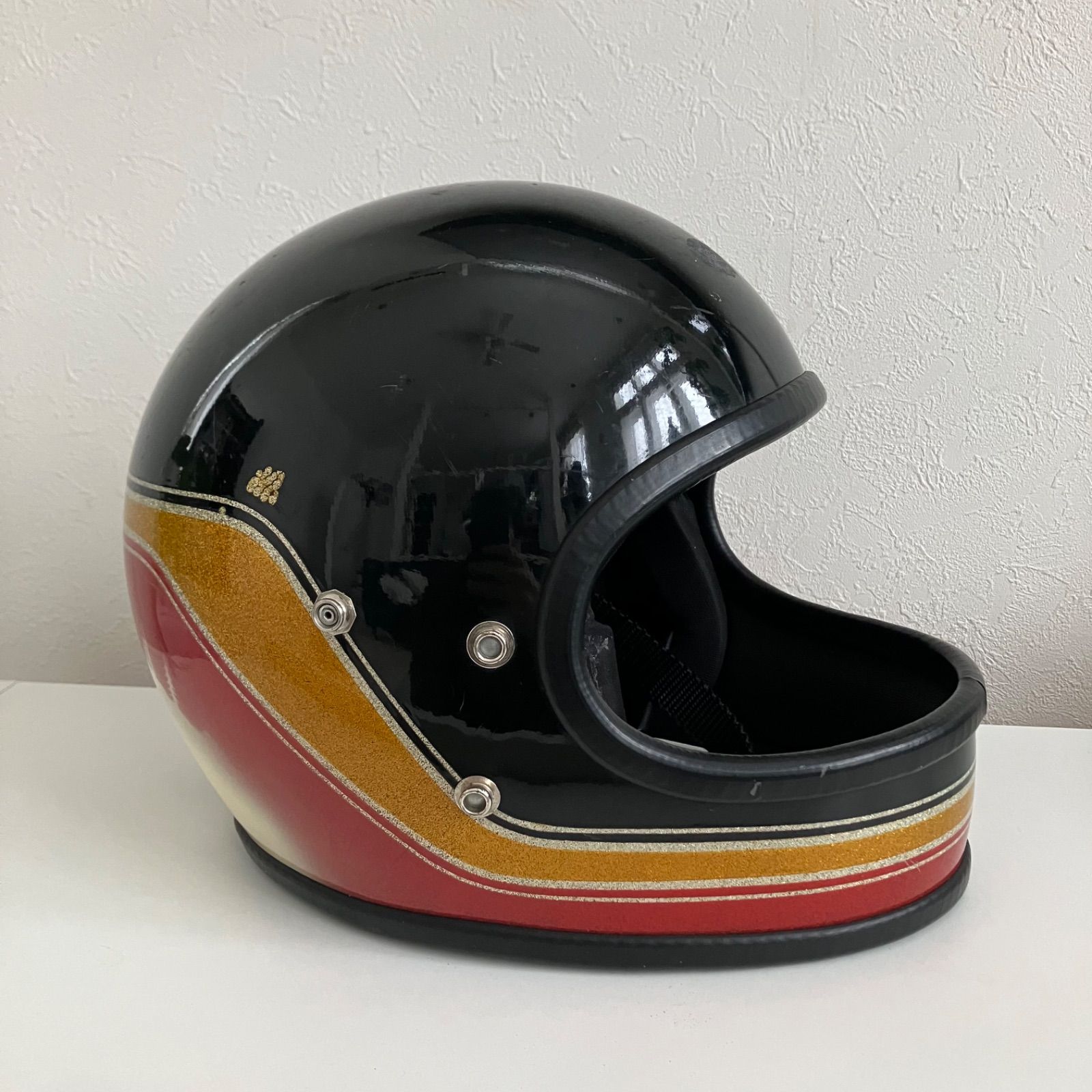 ビンテージヘルメット☆NJL Lサイズ 70年代 黒 旧車 ハーレー フル
