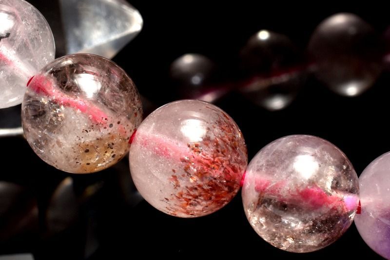 1点物】マルチカラー 購入 スーパーセブン 8mm ブレスレット