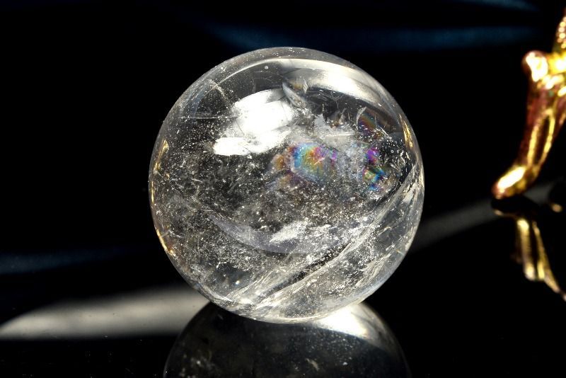 1点物】虹入り！コロンビア産 レムリアンシードクリスタル 25mm 丸玉