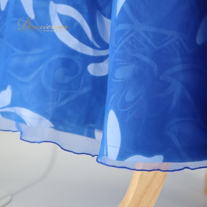 【美品 日本製 フラダンス衣装】ライトブルー ALOHA STANDARDS 美品 日本製 フラダンス衣装】ライトブルー ALOHA STANDARDS