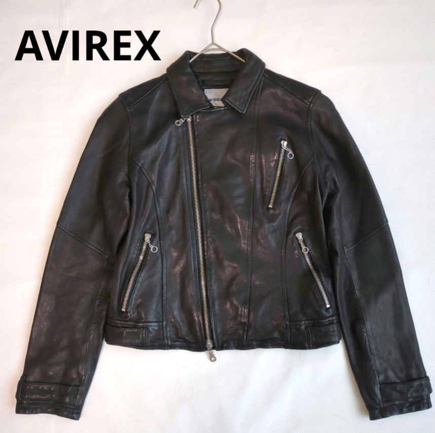 AVIREX】 Belle アヴィレックス ライダースジャケット レディース 羊革