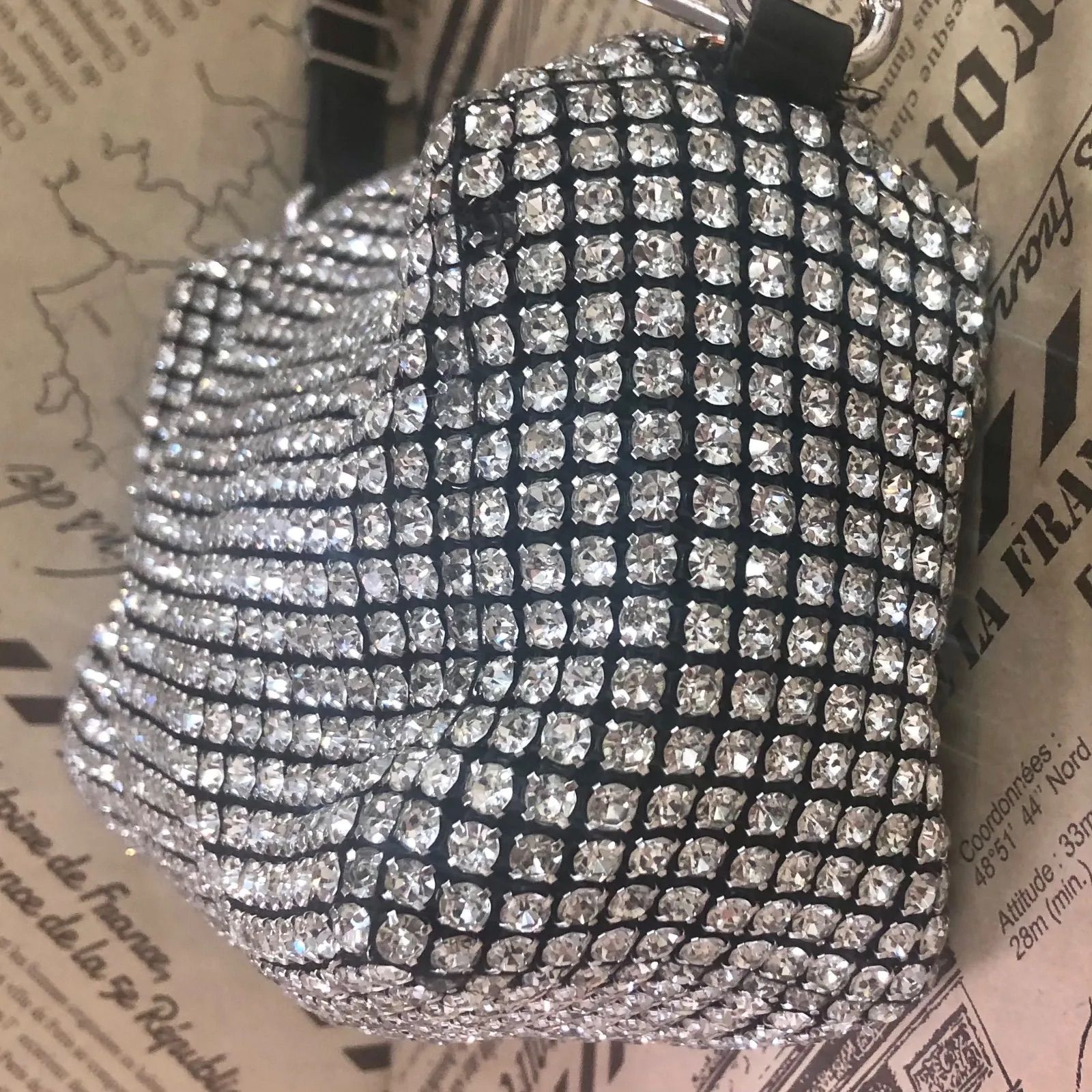 アレキサンダーワン ハンド バッグ ラインストーン ポーチ パーティ