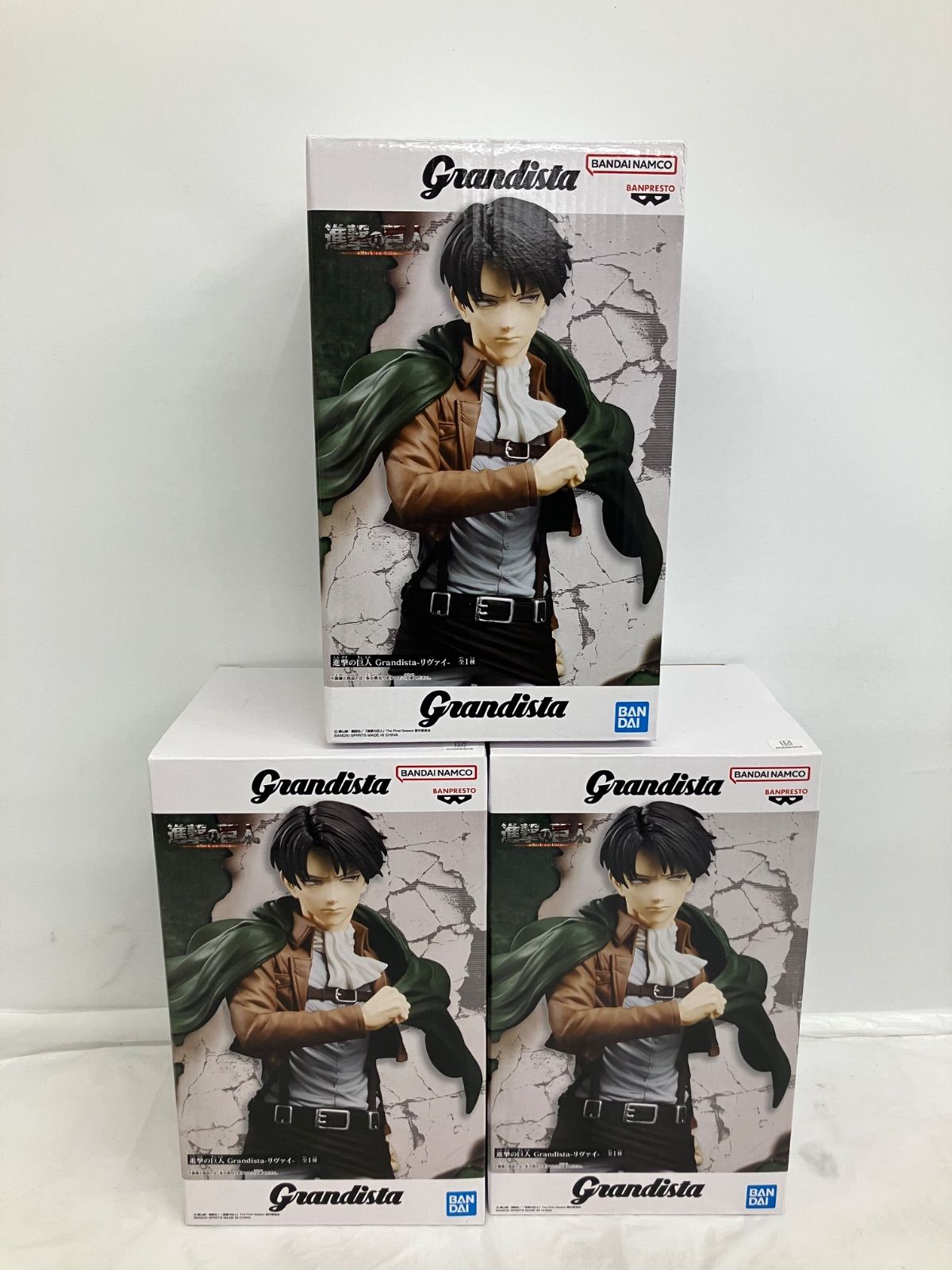 【最安まとめ売り】進撃の巨人 Grandistaリヴァイ LEVI 10個セット 進撃の巨人 Grandista-リヴァイ-│株式会社BANDAI SPIRITS（バンダイ