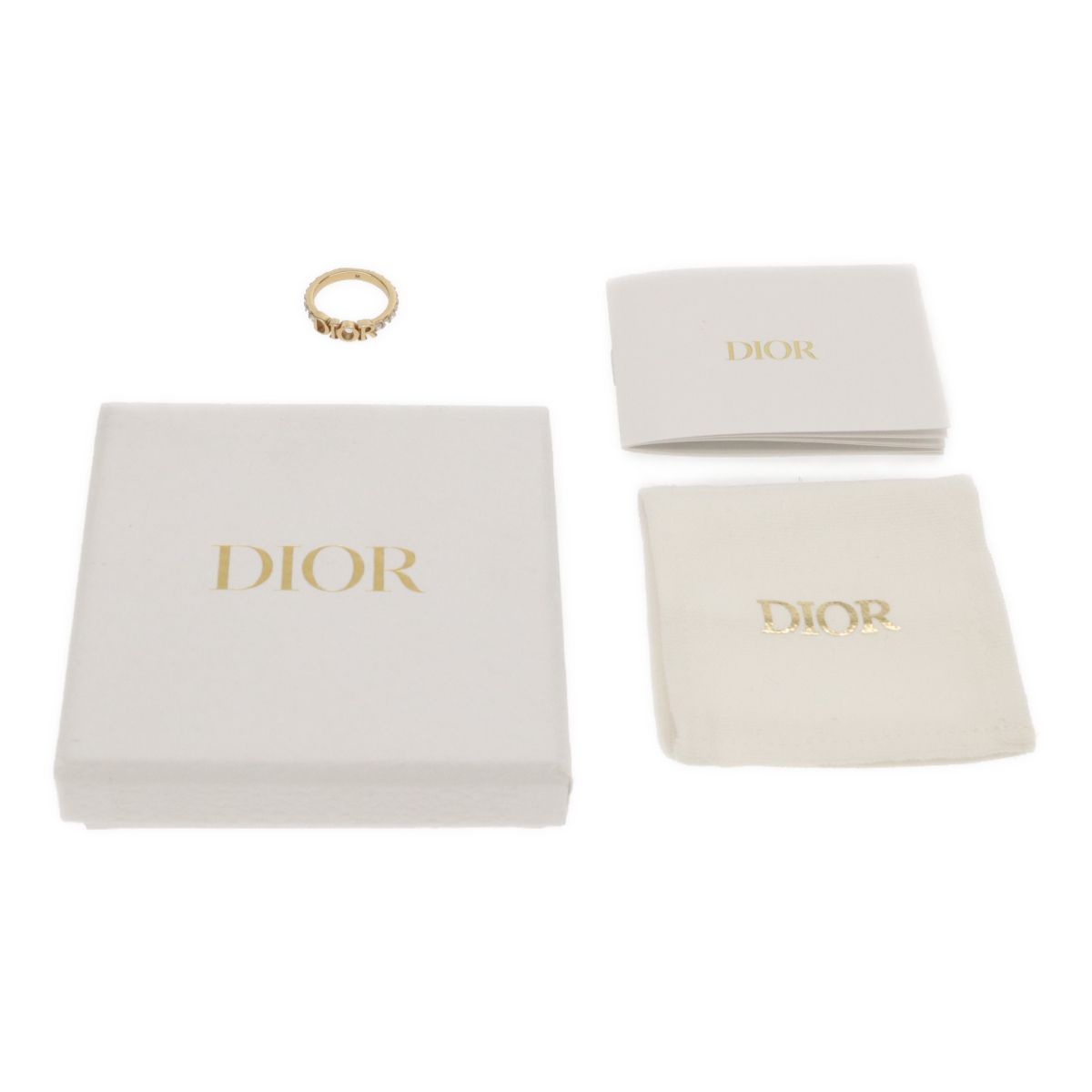 DIOR ディオール Dio(r)evolution ゴールドメタル ラインストーン 