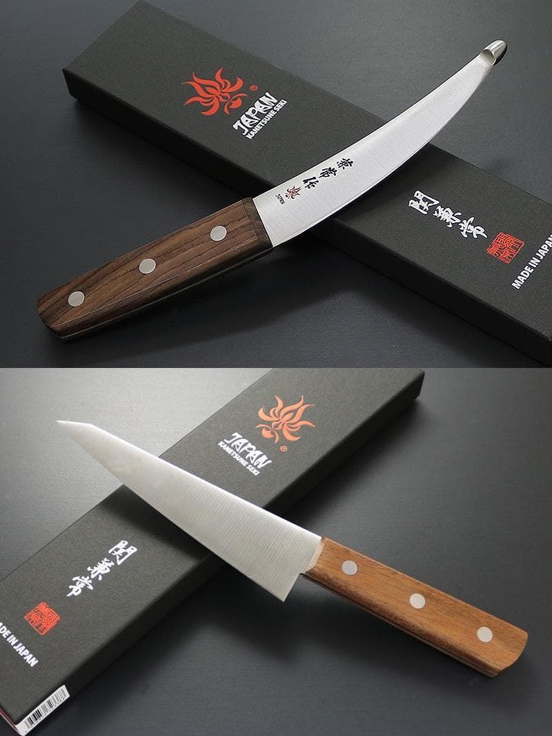 包丁 KC-336 腸サキ & KC-338 骨透 角 セット 関兼常 ローズ柄 - メルカリ