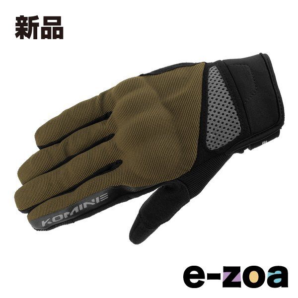 KOMINE  コミネ バイク用 GK-1633 3D プロテクトメッシュグローブ オリーブ XLサイズ GK-1633/OLIVE/XL (2560936)