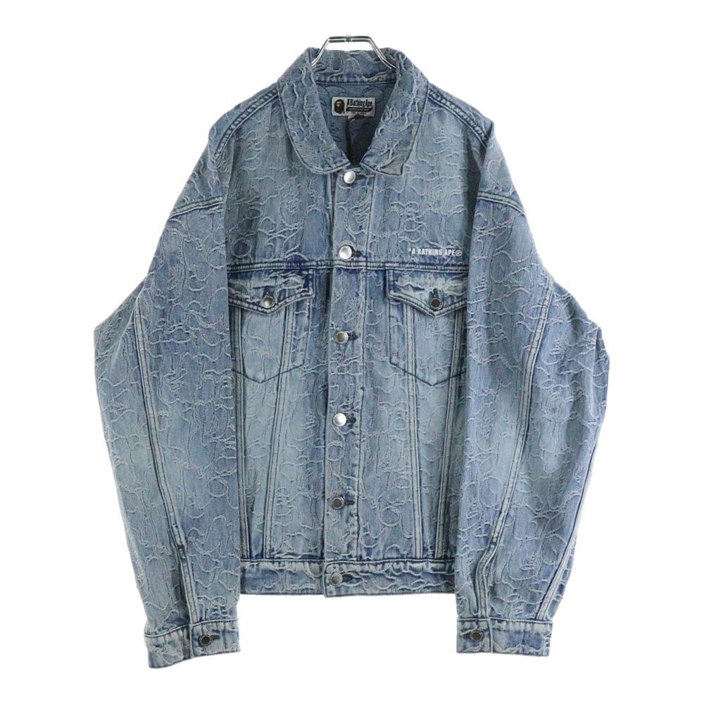 A BATHING APE (アベイシングエイプ) Line Camo Jacquard Denim Jacket
