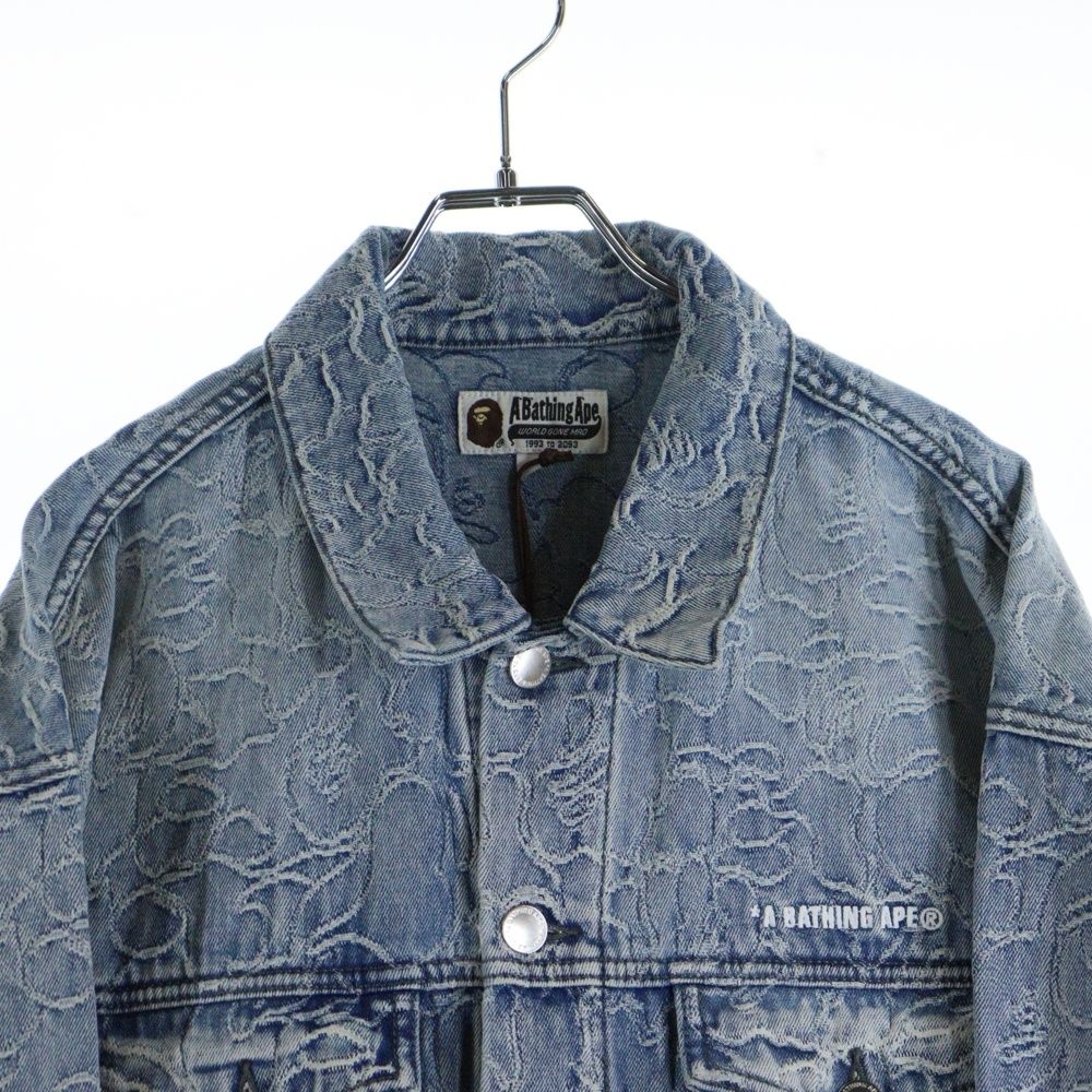 A BATHING APE (アベイシングエイプ) Line Camo Jacquard Denim Jacket
