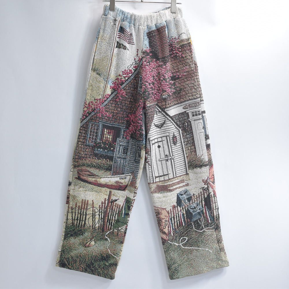 Remake リメイク ルーズシルエット 風景柄 ジャガード 総柄 デザイン