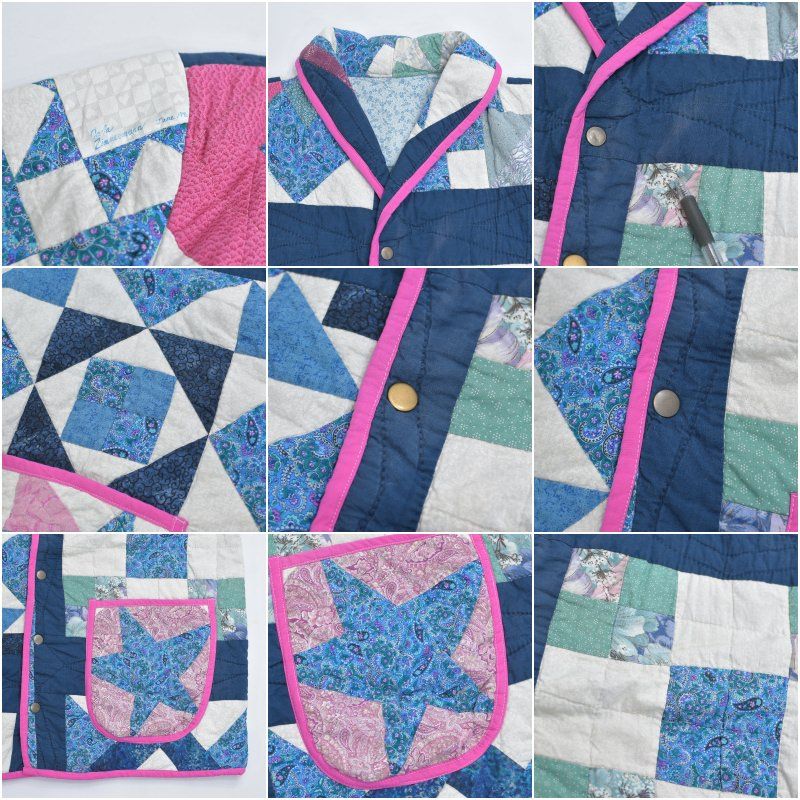 ハンドメイド　リメイク　パッチワーク　オーバーオール Remake リメイク ハンドメイド デザイン パッチワーク キルト