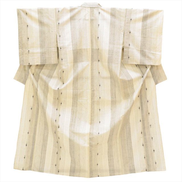 中古】 紬 正絹 単衣 身丈155.5cm S 裄64cm 仕立て上がり リサイクル