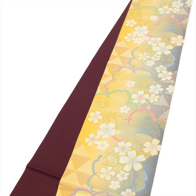 中古】 袋帯 リサイクル 正絹 フォーマル 礼装用 黒 白 黒留袖