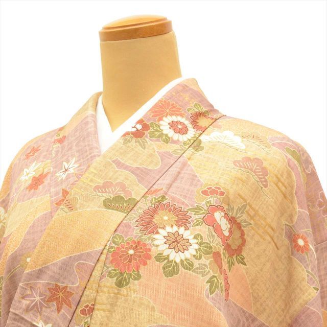 リサイクル着物 小紋 正絹 身丈153cm S 裄63cm 仕立て上がり