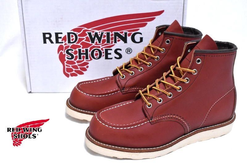 ま*！様 レッドウィング８８７５復刻犬タグUS7E 犬タグ復刻】新品 レッドウイング 8875 6インチ モックトゥ 8 E 26cm