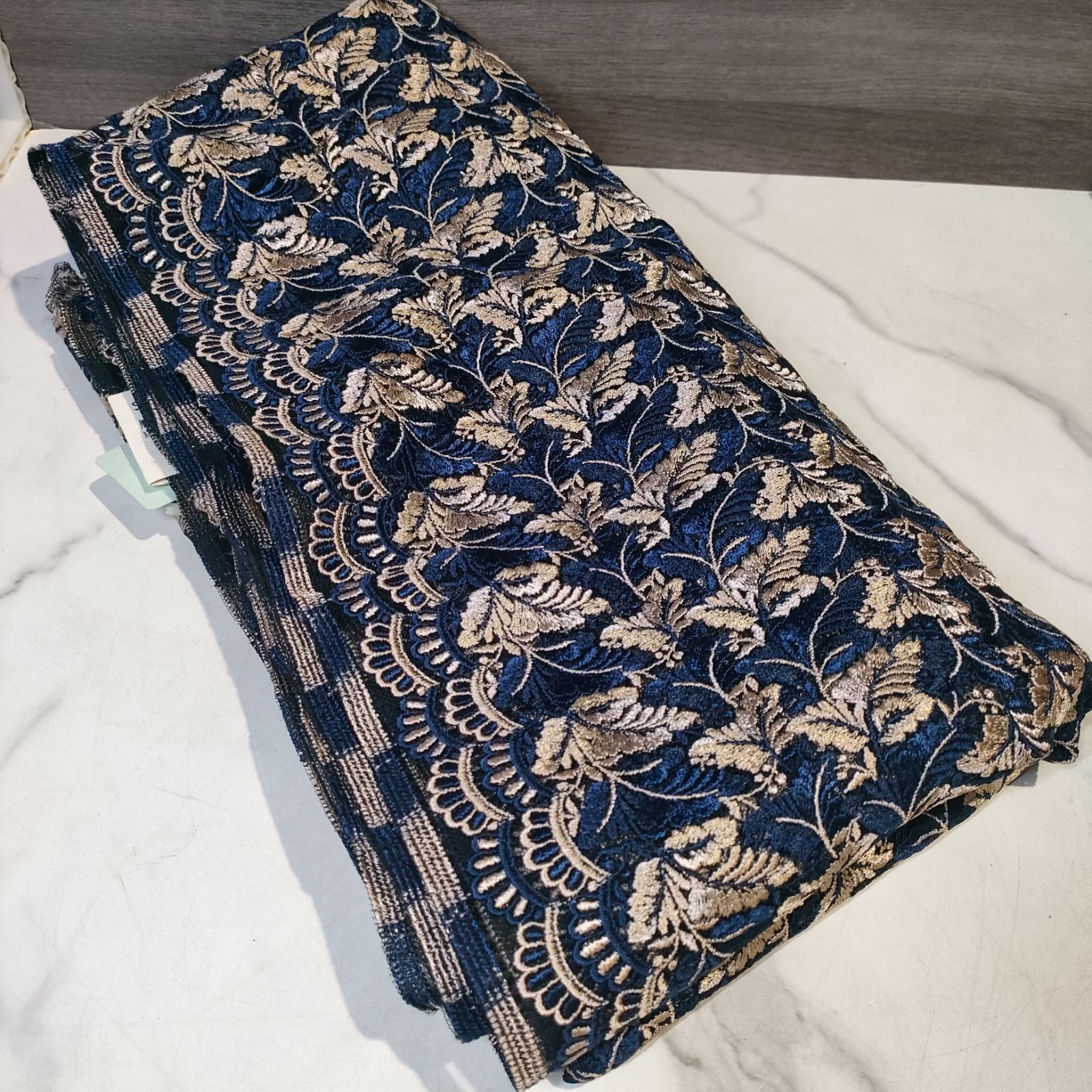 31【定価3.9万円・そごう購入】 レース 生地 布 91✕170 アンティーク