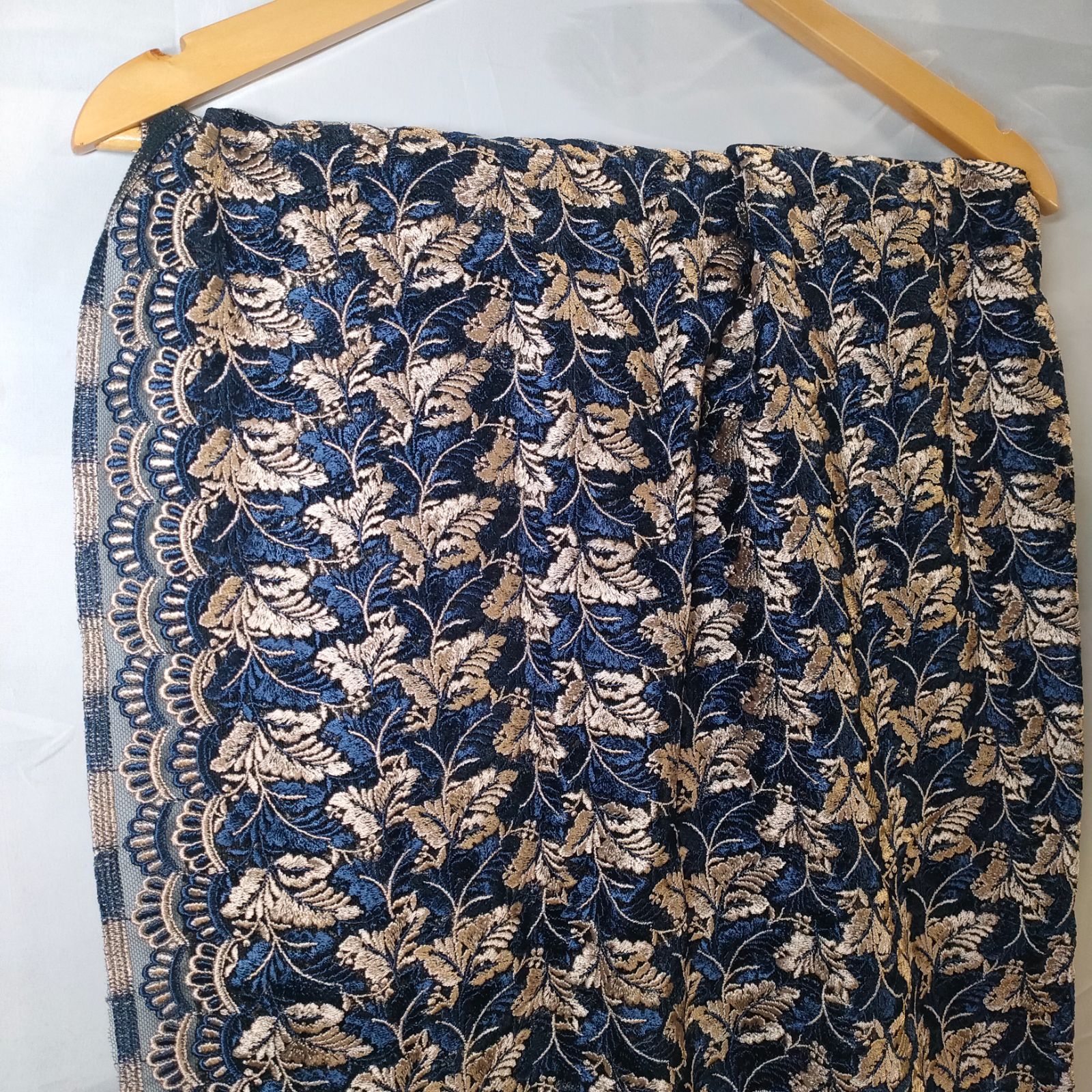 31【定価3.9万円・そごう購入】 レース 生地 布 91✕170 アンティーク