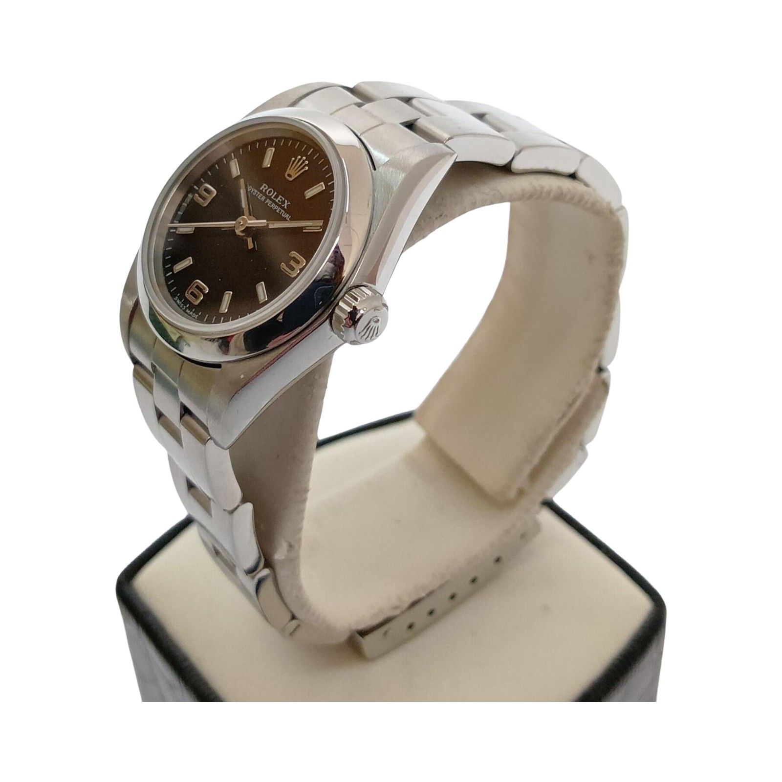□□ROLEX ロレックス パーペチュアル F675025 RX76080BK-AR シルバー